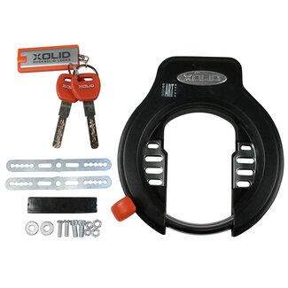 Xolid Ringslot - gehard staal - ART2 gekeurd - met LED sleutelhanger - 3 sleutels