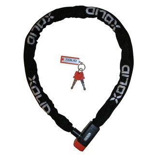 Xolid Kettingslot - Gehard Staal - 8 mm - 120 cm - Inclusief LED Sleutelhanger