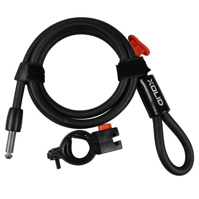 Benson Robuuste insteekkabel - 10 mm diameter - 1400 mm lengte - mat zwart - veiligheidscategorie B