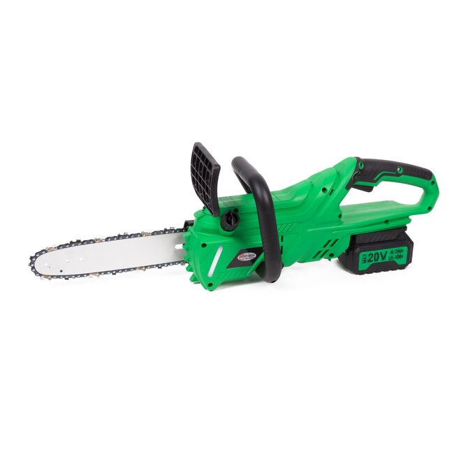 Hofftech Elektrische accukettingzaag - lichtgewicht - snelspansysteem - 250 mm zaaglengte - groen