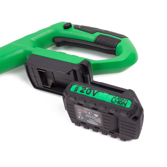 Hofftech Accu onkruidborstel - 20V - telescopische buis - incl. nylon en metalen borstel - 100mm