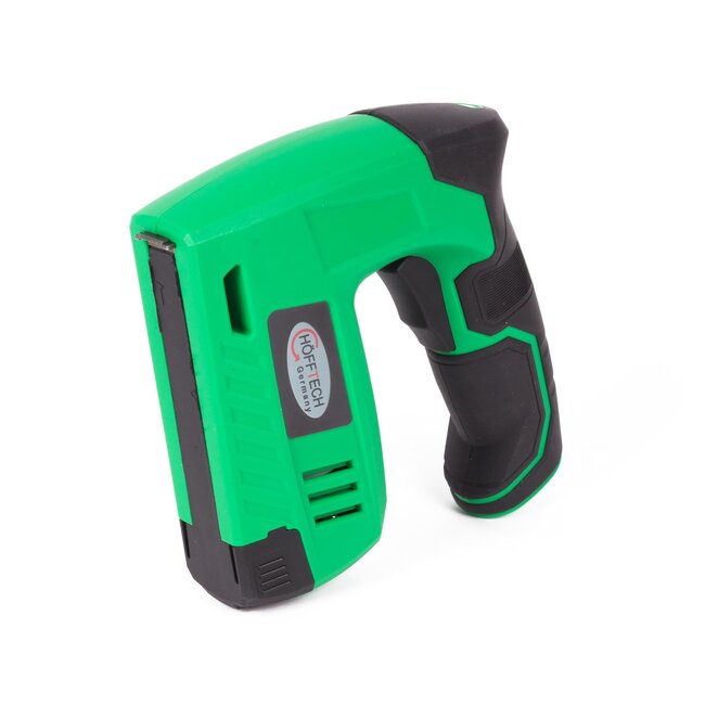 Hofftech Accu tacker - 4V - 1300 mAh - Inclusief 1000 nietjes en spijkers - USB-oplaadkabel