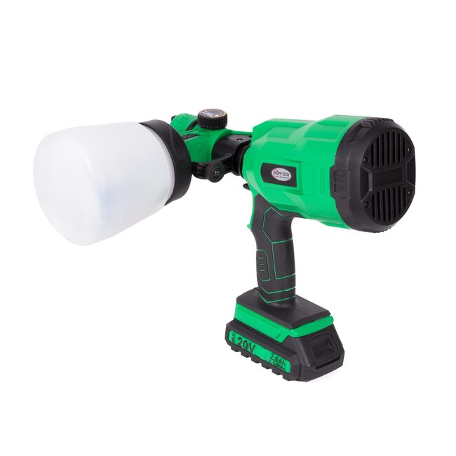 Hofftech Verfspuit op accu - 20V - 2000mAh - 800 ml tank - Inclusief accessoires