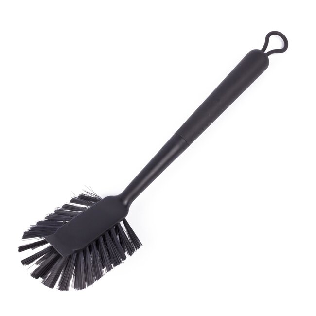 Benson Luxe afwasborstel - ovaal - 27,5 cm - zwart - met ophanglus