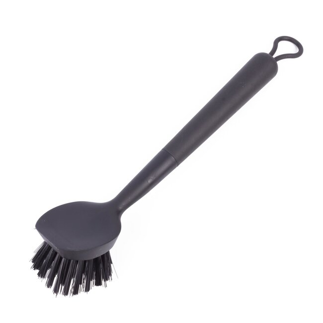 Benson Luxe afwasborstel - rond - zwart - 27,5 cm - met ophanglus