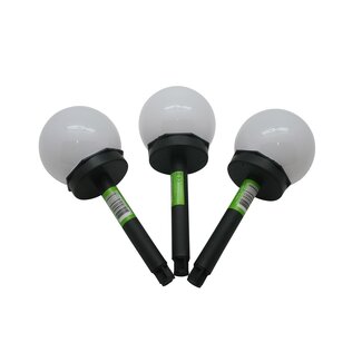 Benson LED Solar Tuinlamp - Bolvormig - Met Sensor - Ø 10 cm - Hoogte 23 cm - per stuk Benson LED Solar Tuinlamp - Bolvormig - Met Sensor - Ø 10 cm - Hoogte 23 cm - per stuk