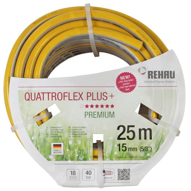 Talen Tools Gele Tuinslang 25m - Anti-UV en Anti-alg