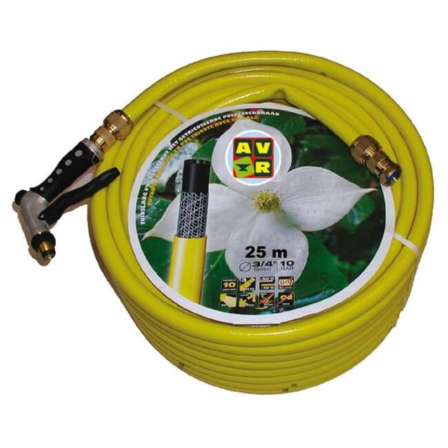 Talen Tools AVR Gele Tuinslang - 25m - 3/4" - UV-bestendig