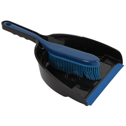 Talen Tools Stoffer en Blik - Rubber - Zwart/Blauw Talen Tools Stoffer en Blik - Rubber - Zwart/Blauw
