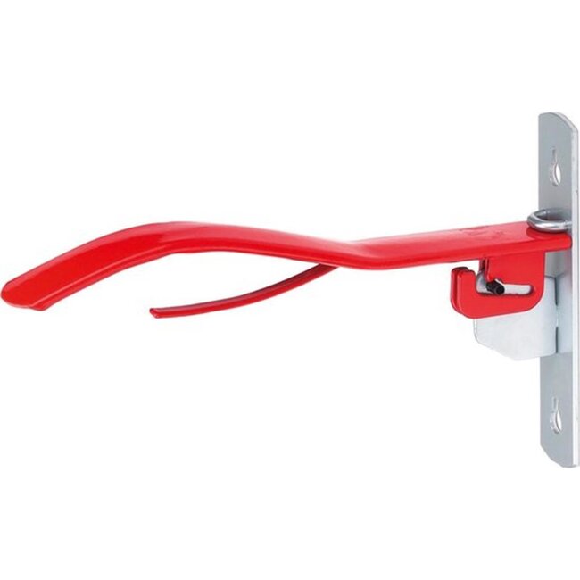 Kerbl Opklapbare zadelhouder - Plat en compact - Rood - 38 cm