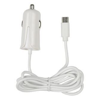 Benson Autolader - USB Type-C - 1.2 meter - 12-24V - Wit