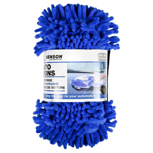 Benson Microvezel was- en insectenspons - dubbelzijdig - blauw