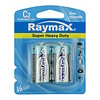 Raymax Batterij Zink LR14 Type - C - 1.5V - 2 stuks Raymax Batterij Zink LR14 Type - C - 1.5V - 2 stuks