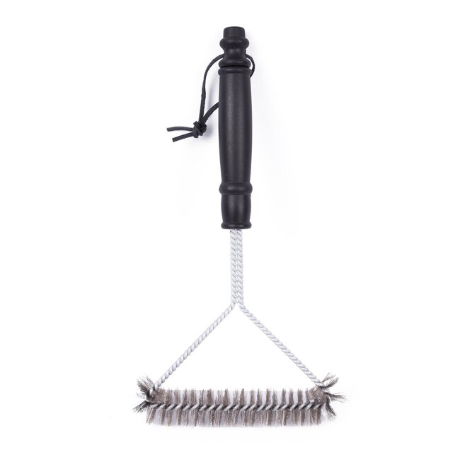 Benson BBQ borstel - breedte 15 cm - handvat met ophangkoord - staal en kunststof
