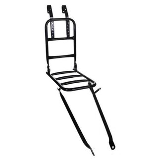 Falkx Voordrager voor transport - smal - zwart - 28 inch - inclusief stuurbeugels