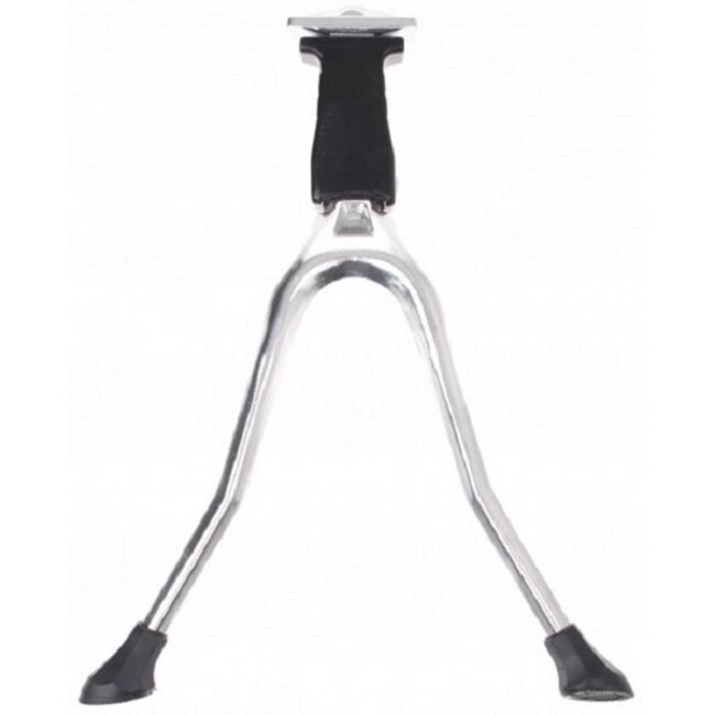Amigo Dubbele fietsstandaard - aluminium - zilver - 28 inch - extra grip en balans