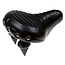 Selle Comfortabel fietszadel - waterdicht - lichtgewicht - geribbeld zwart - 270 mm x 240 mm