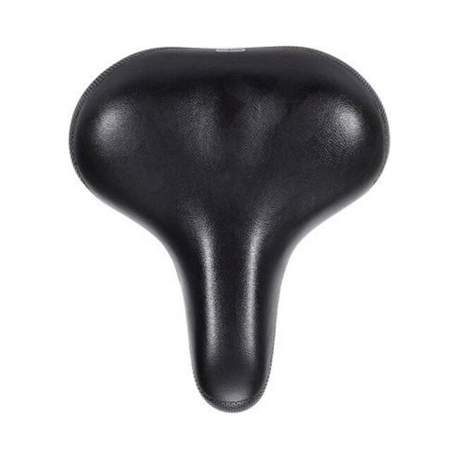 Selle Geveerd fietszadel - Unisex - Comfortabel - Zwart - 24x27 cm