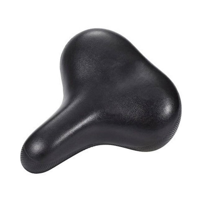Selle Geveerd fietszadel - Unisex - Comfortabel - Zwart - 24x27 cm