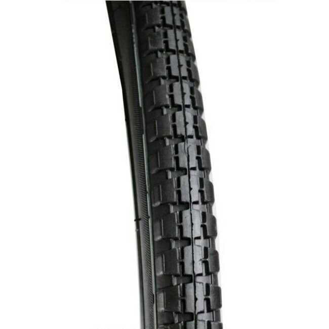 Amigo Retro buitenband - 28 x 1 1/2 - witte lijn - zwart - reflectie