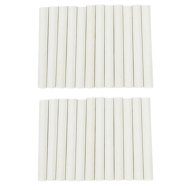 Benson Witte bordkrijtjes - Ø 1 x 8 cm - 24 stuks - heldere kleuren