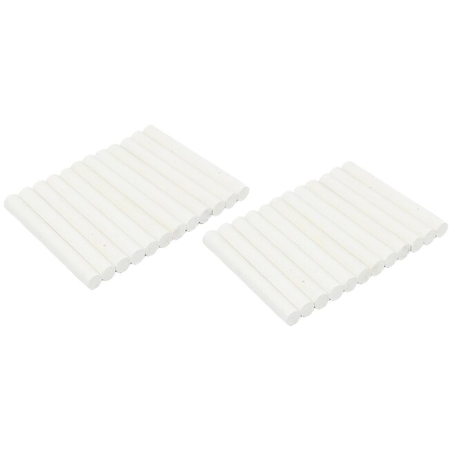 Benson Witte bordkrijtjes - Ø 1 x 8 cm - 24 stuks - heldere kleuren