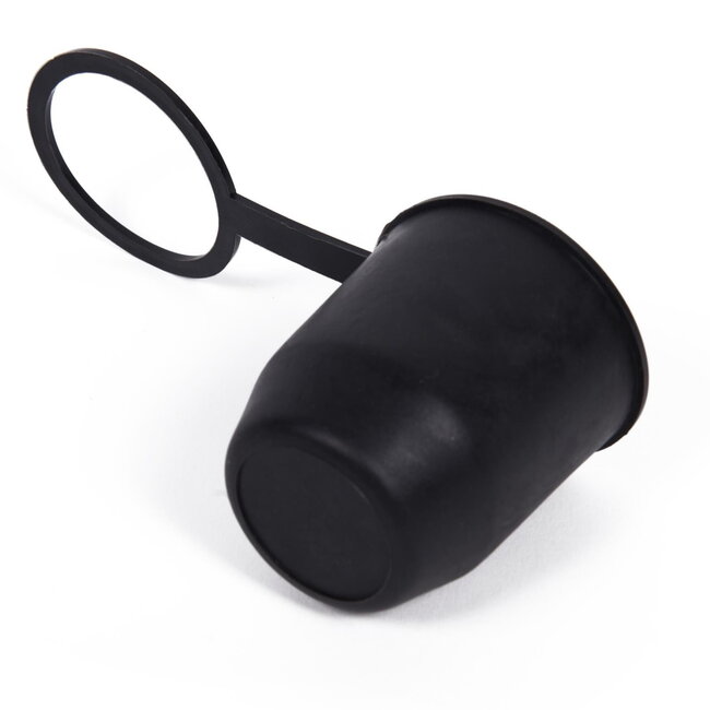 Benson Trekhaakdop - kunststof - met ring - zwart - weerbestendig