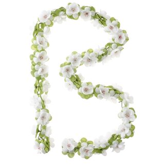 Amigo Bloemenslinger voor fiets - 120 cm - Wit - Eenvoudig te bevestigen