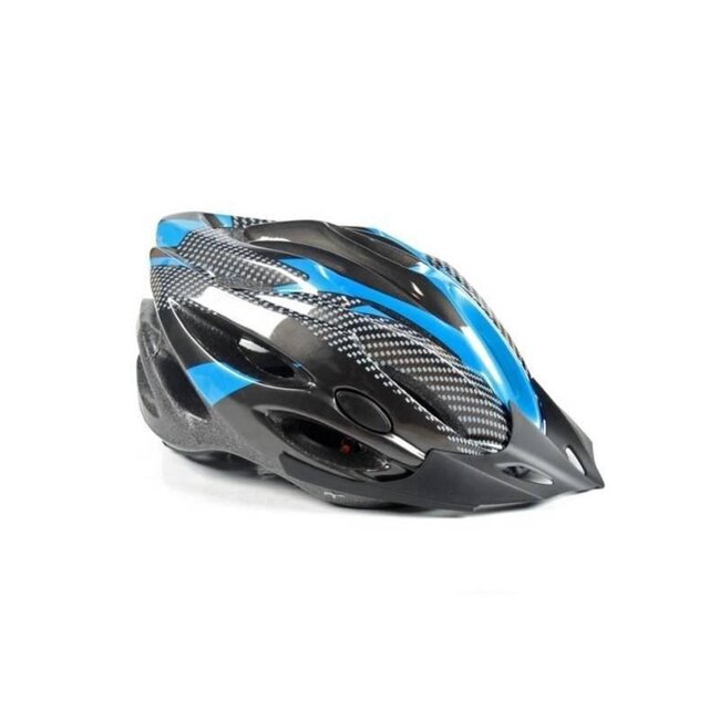 Amigo MTB fietshelm - verstelbaar - lichtgewicht - zwart/blauw - maat 54-58 cm