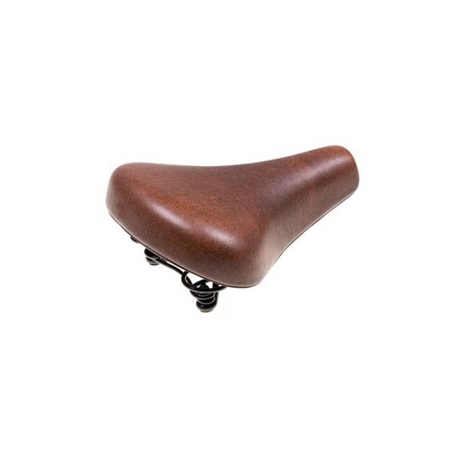 Selle Comfortabel retro fietszadel - bruin - 25x21,6 cm - unisex