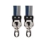 Simson Extra sterke snelbinder - 4 binders - marine/grijs - lange variant