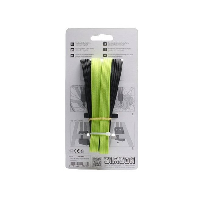 Simson Snelbinder extra sterk - 4 binders - zwart/groen - lange variant