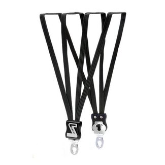 Simson Extra lange snelbinder - 4 stevige binders - zwart