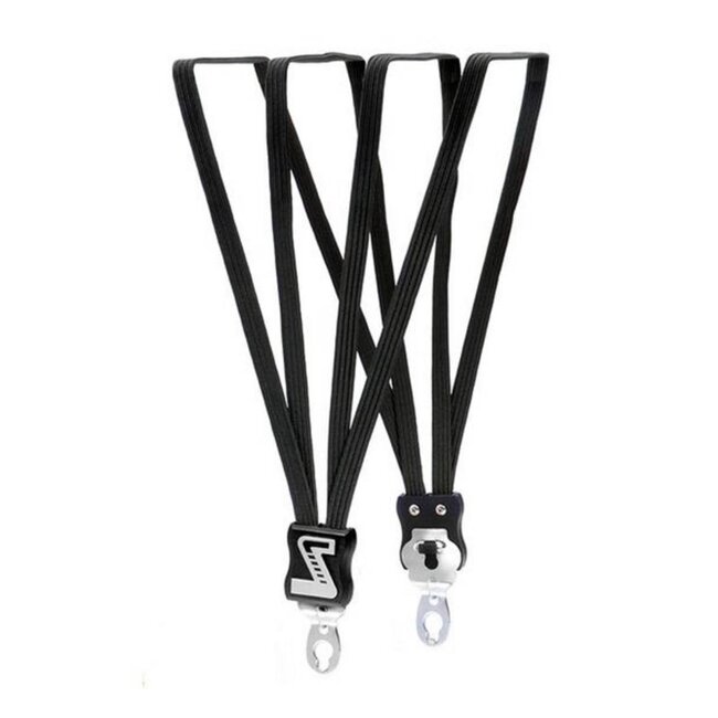 Simson Extra lange snelbinder - 4 stevige binders - zwart