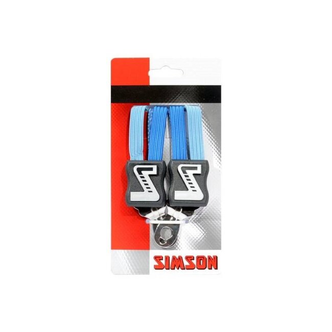 Simson Korte snelbinder - 3 binders - kobalt blauw - 49 cm - geschikt voor kinderfietsen