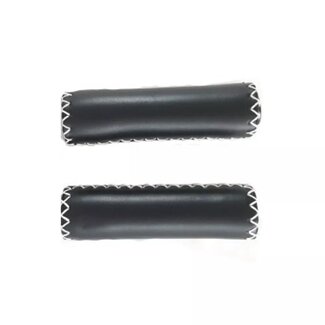 Amigo Lederen fietshandvatten - set van 2 - 125 mm - zwart