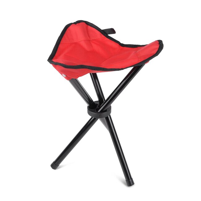 Benson Compacte campingkruk - opvouwbaar - oxford doek - stalen frame - 30 x 30 x 38 cm - mix kleur