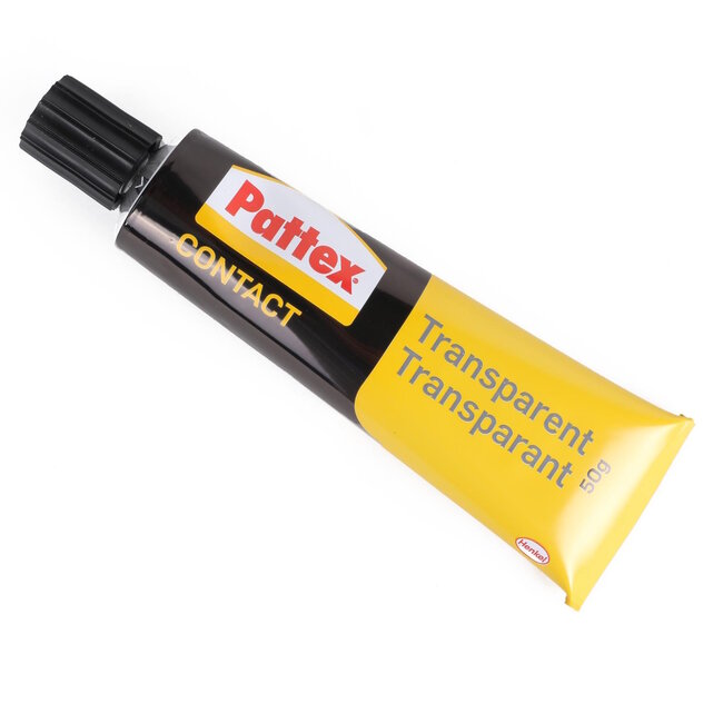 Pattex Transparante contactlijm - glashelder - 50 gram tube - ijzersterk