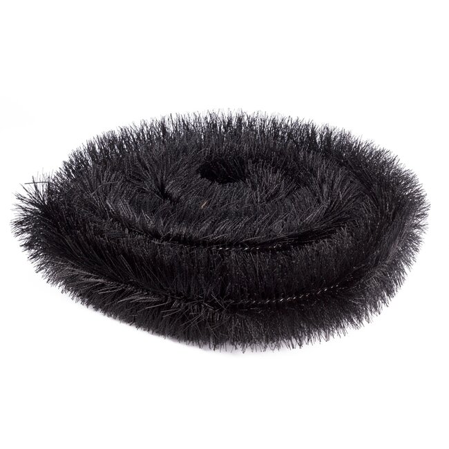 Benson Flexibele dakgootborstel - Ø 10 cm x 4 meter - zwart - roestvrijstaal en nylon