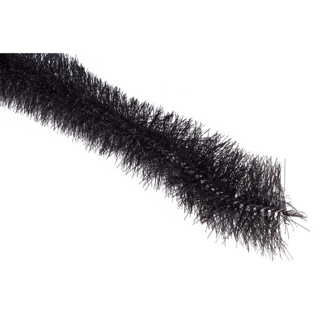 Benson Flexibele dakgootborstel - Ø 10 cm x 4 meter - zwart - roestvrijstaal en nylon