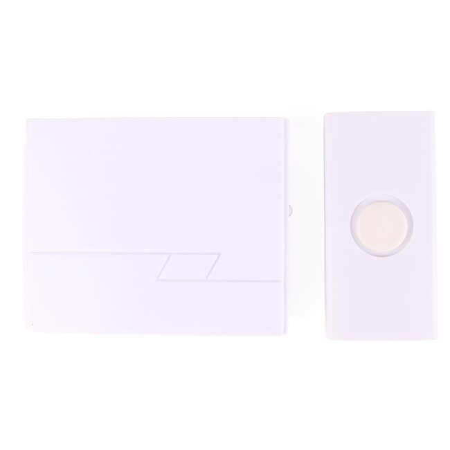 Benson Draadloze deurbel - compact - 16 melodieën - wit - zendbereik 30 meter