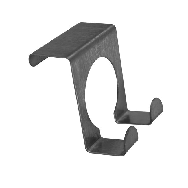 Benson Dubbele deurhaak - roestvrij staal - max. deurdikte 20 mm - 5 x 5 cm