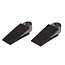 Benson Set van 2 deurstoppers - rubber met RVS - 13x5x3 cm - extra grip
