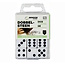 Benson Set dobbelstenen - wit - 6 stuks - 1,5 cm - zwarte ogen
