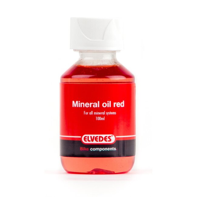 Elvedes Minerale olie voor hydraulische schijfremmen - 250 ml - rood