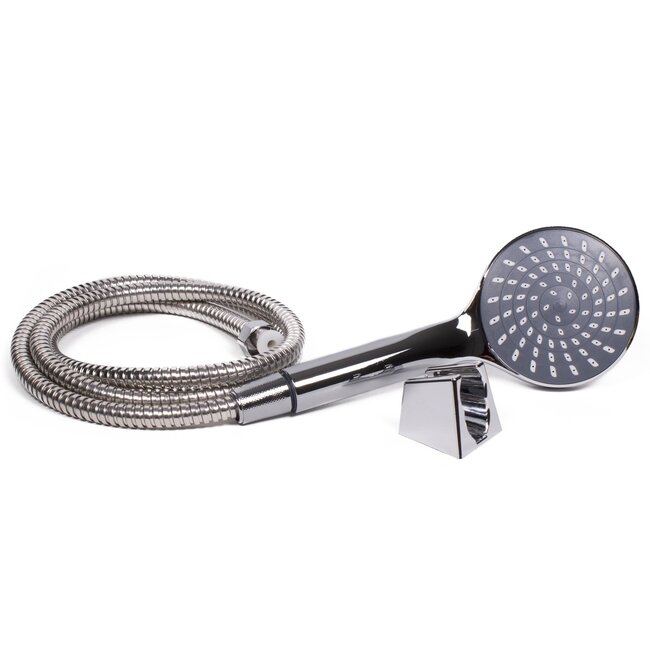 Benson Doucheset chroom - 21 cm kop - 1,5 meter slang - Inclusief muurbevestiging