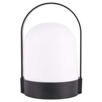Benson Draagbare LED lamp - 70 lumen - warm licht - zwart - Ø 13 x 22 cm