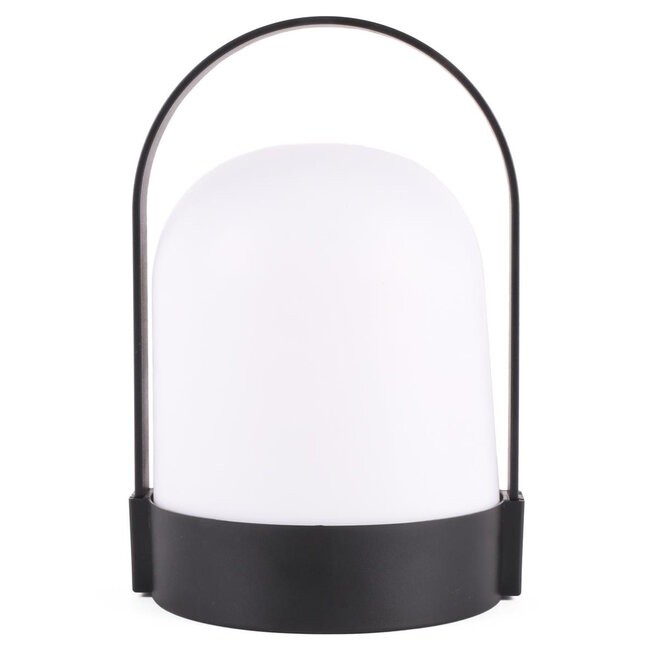 Benson Draagbare LED lamp - 70 lumen - warm licht - zwart - Ø 13 x 22 cm