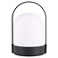 Benson Draagbare LED lamp - 70 lumen - warm licht - zwart - Ø 13 x 22 cm