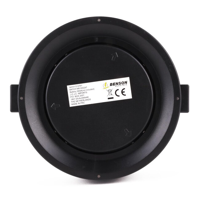 Benson Draagbare LED lamp - 70 lumen - warm licht - zwart - Ø 13 x 22 cm